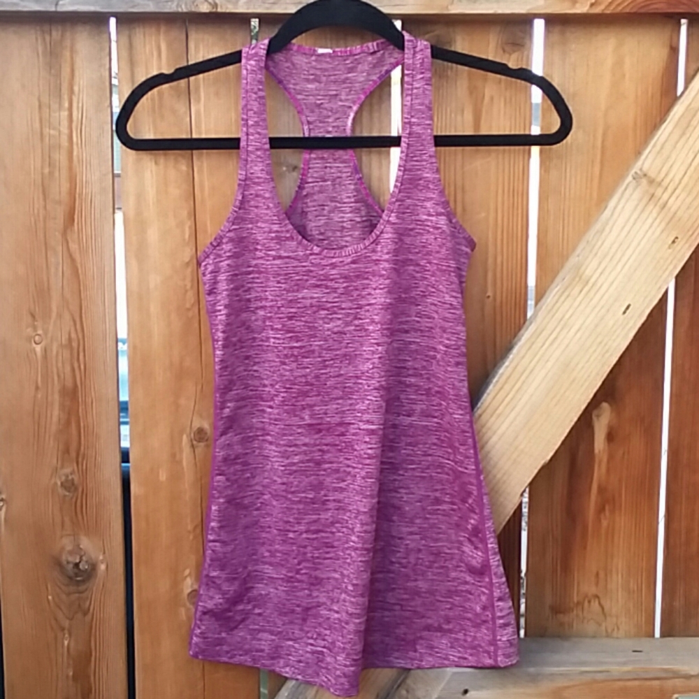 Lululemon racerback workout tank top size 4 purple